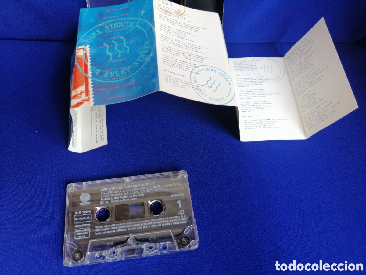 Casetes antiguos: DIRE STRAITS - ON EVERY STREET - Foto 2