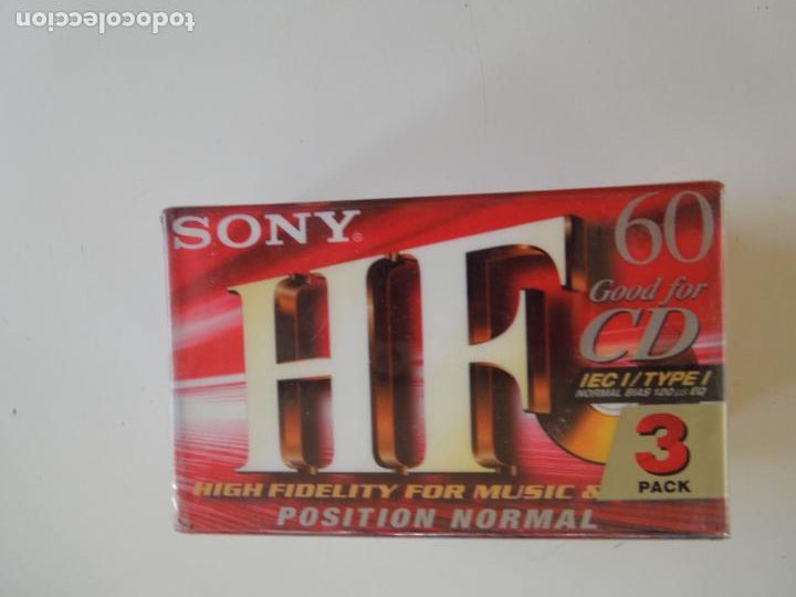 Casetes antiguos: SONY 60 - CINTA CASETTE - PACK 3 CINTAS - PRECINTADO.