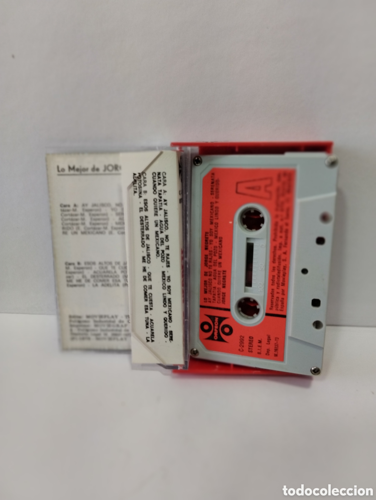 Casetes antiguos: CASSETTE LO MEJOR DE JORGE NEGRETE - Foto 2