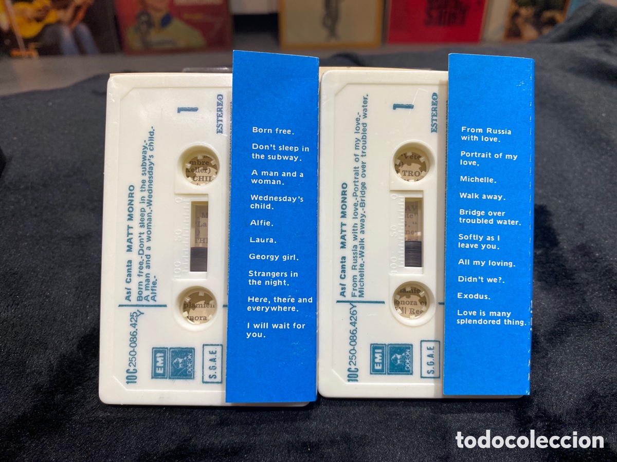 Casetes antiguos: 2xCASSETTE ASI CANTA MATT MONRO. - Foto 2