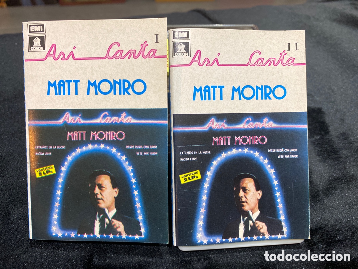 Casetes antiguos: 2xCASSETTE ASI CANTA MATT MONRO. - Foto 1