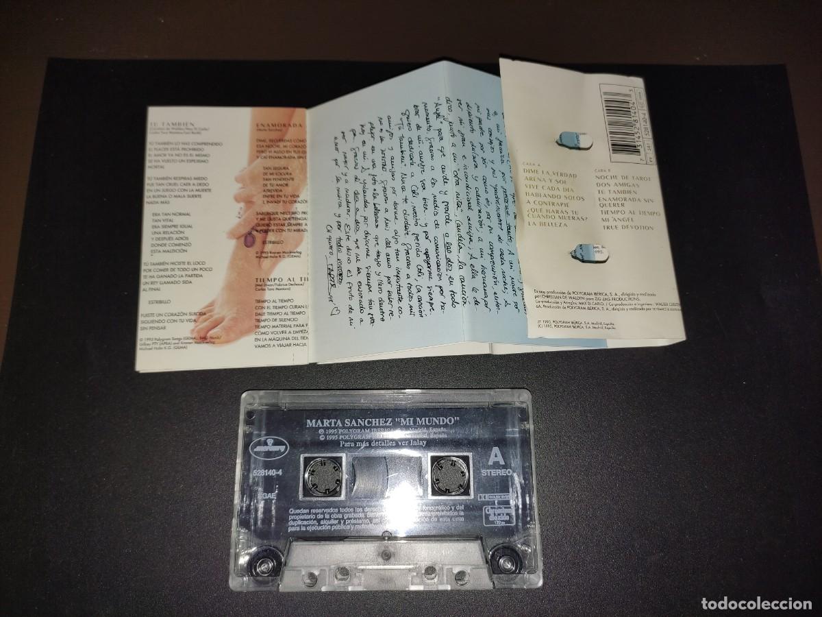 Casetes antiguos: CINTA CASSETTE MARTA SANCHEZ MI MUNDO - Foto 2