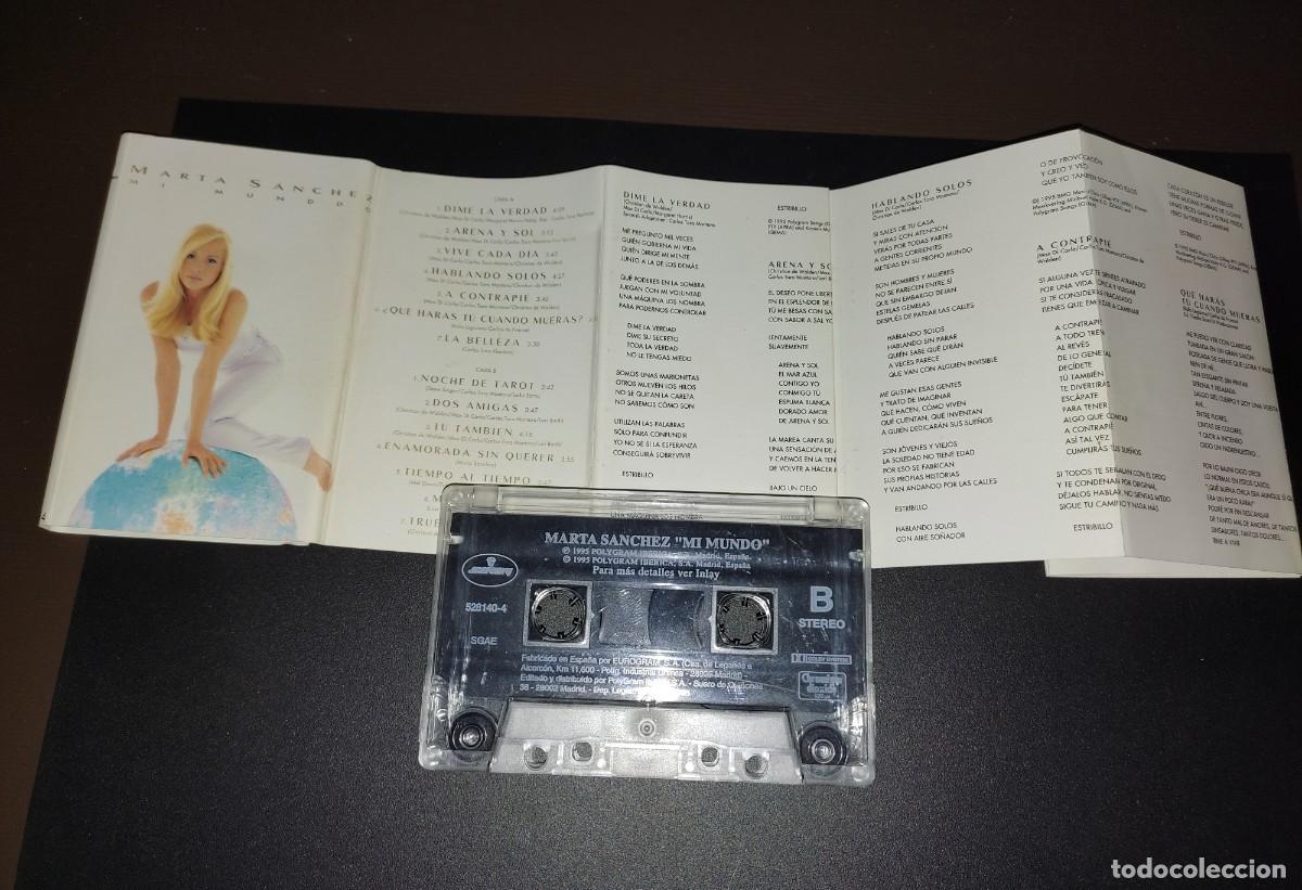 Casetes antiguos: CINTA CASSETTE MARTA SANCHEZ MI MUNDO - Foto 8