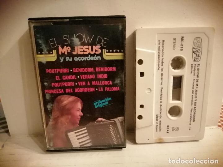 Cassettes Anciennes: ANTIGUA CASETE CASSETTE EL SHOW DE MARIA JESUS Y SU ACORDEON VER FOTOS