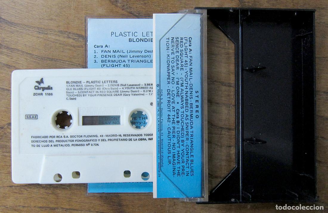 Casetes antiguos: BLONDIE - PLASTIC LETTERS - 1977 - DEBORAH HARRY - Foto 2