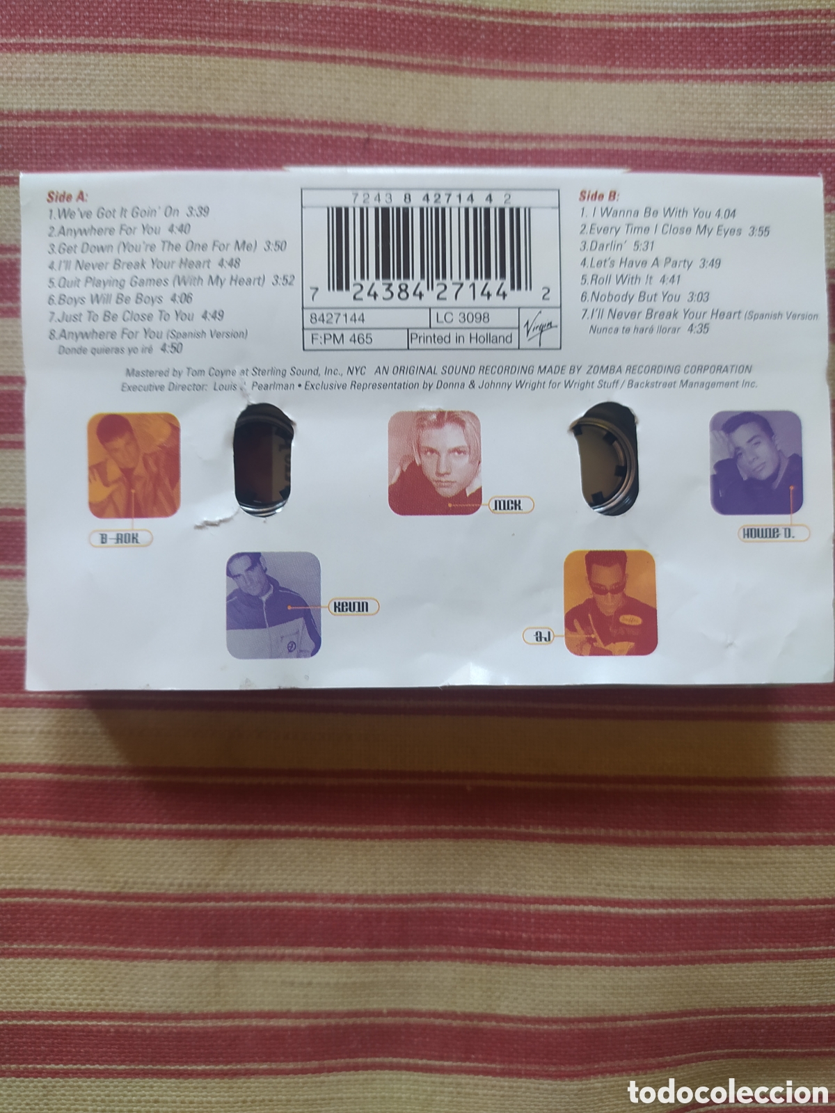 Casetes antiguos: Cass Backstreet Boys - Foto 2
