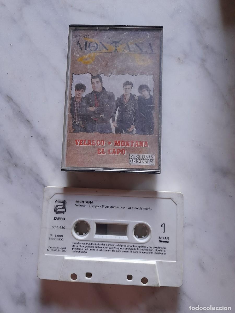 Casetes antiguos: Casete cassette cinta m&uacute;sica Montana Velasco el capo
