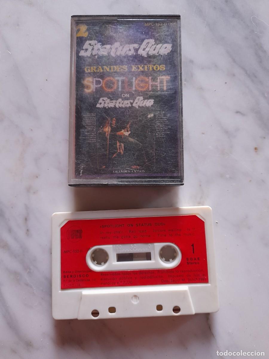 Casetes antiguos: Casete cassette cinta música status quo spotlight Grandes Éxitos Spotlight