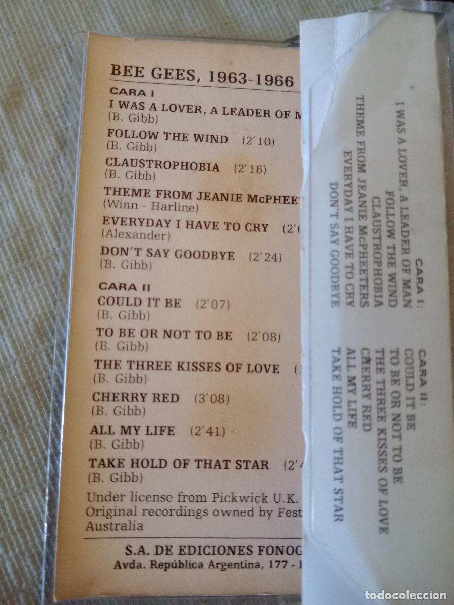 Casetes antiguos: BEE GEES / 1963-1966 CASETT - Foto 2