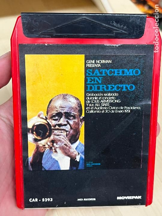 Casetes antiguos: SATCHMO EN DIRECTO 8 pistas - Foto 1