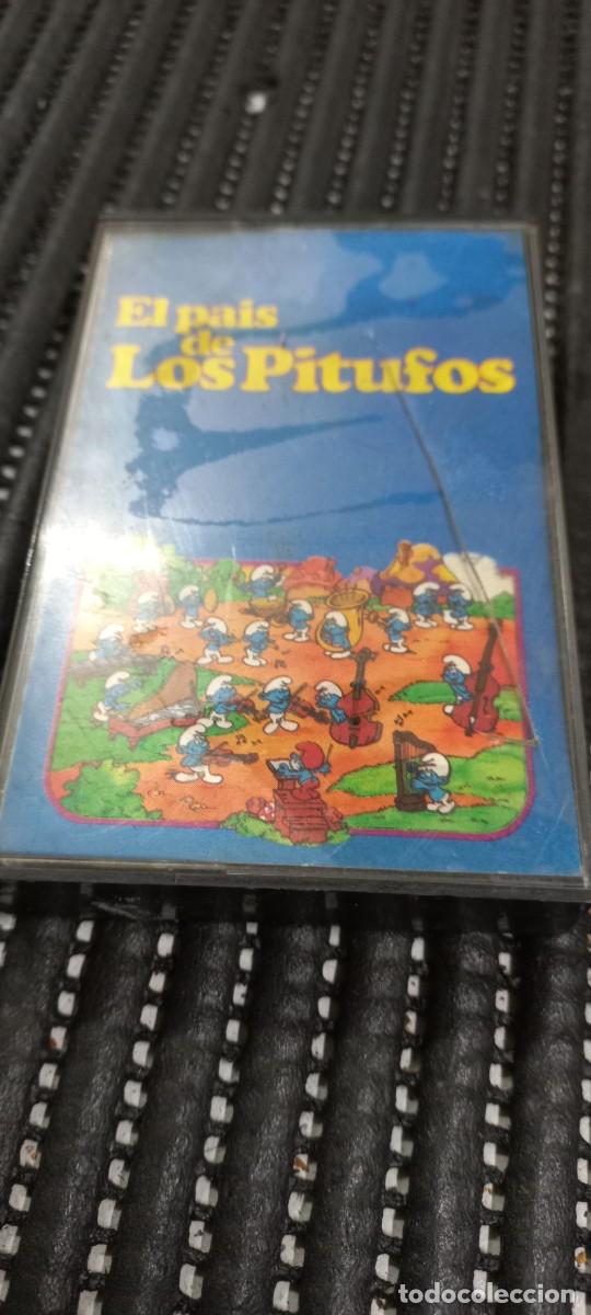 Casetes antiguos: Cinta casete El pais de los pitufos