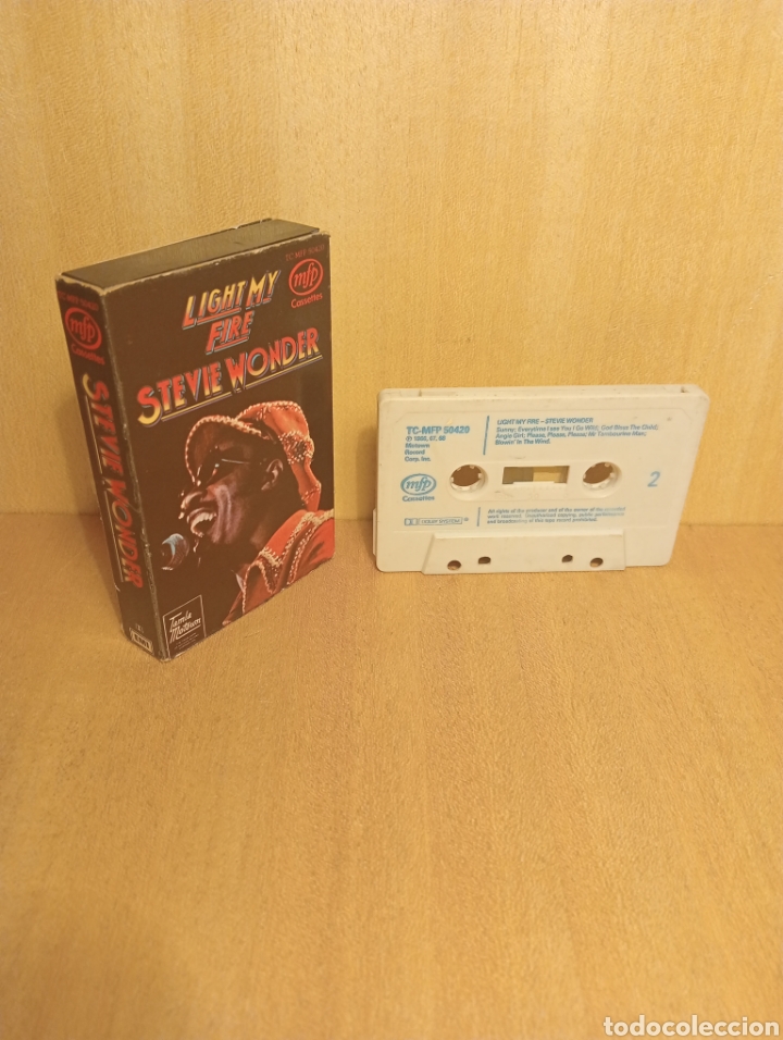 Casetes antiguos: Stevie Wonder. Light my fire. - Foto 3