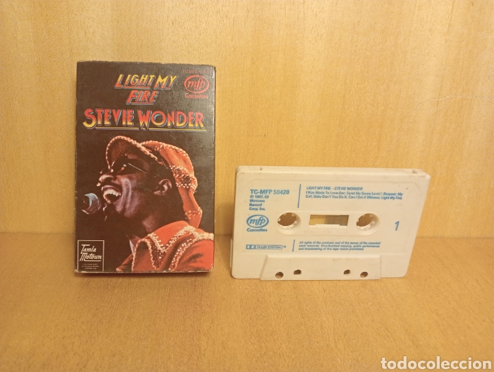 Casetes antiguos: Stevie Wonder. Light my fire. - Foto 1