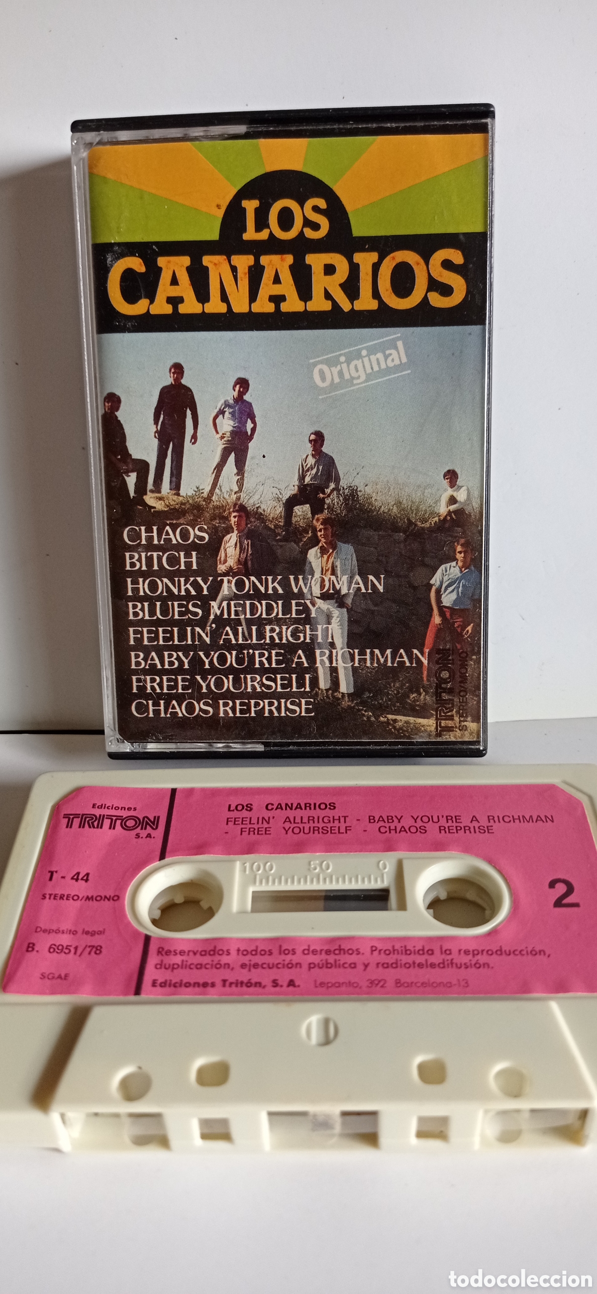 Casetes antiguos: CINTA CASSETTE / LOS CANARIOS - Foto 1