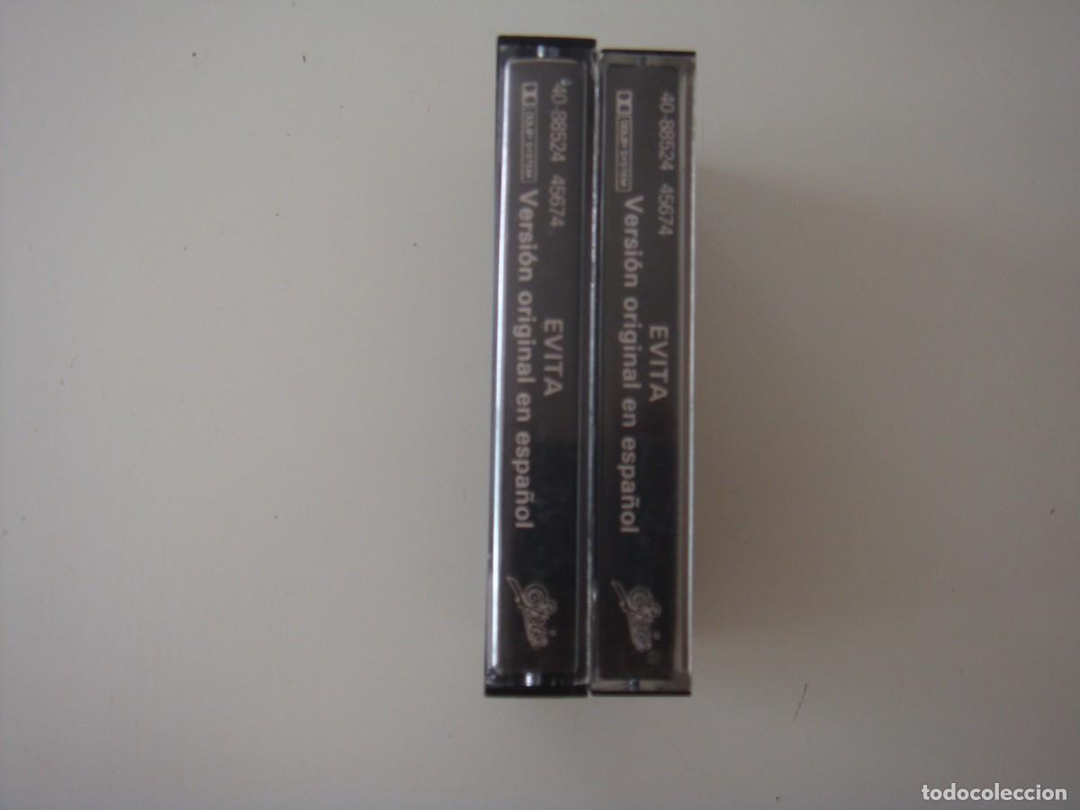 Casetes antiguos: EVITA VERSION ORIGINAL EN ESPA&Ntilde;OL 2 CASETES - Foto 2