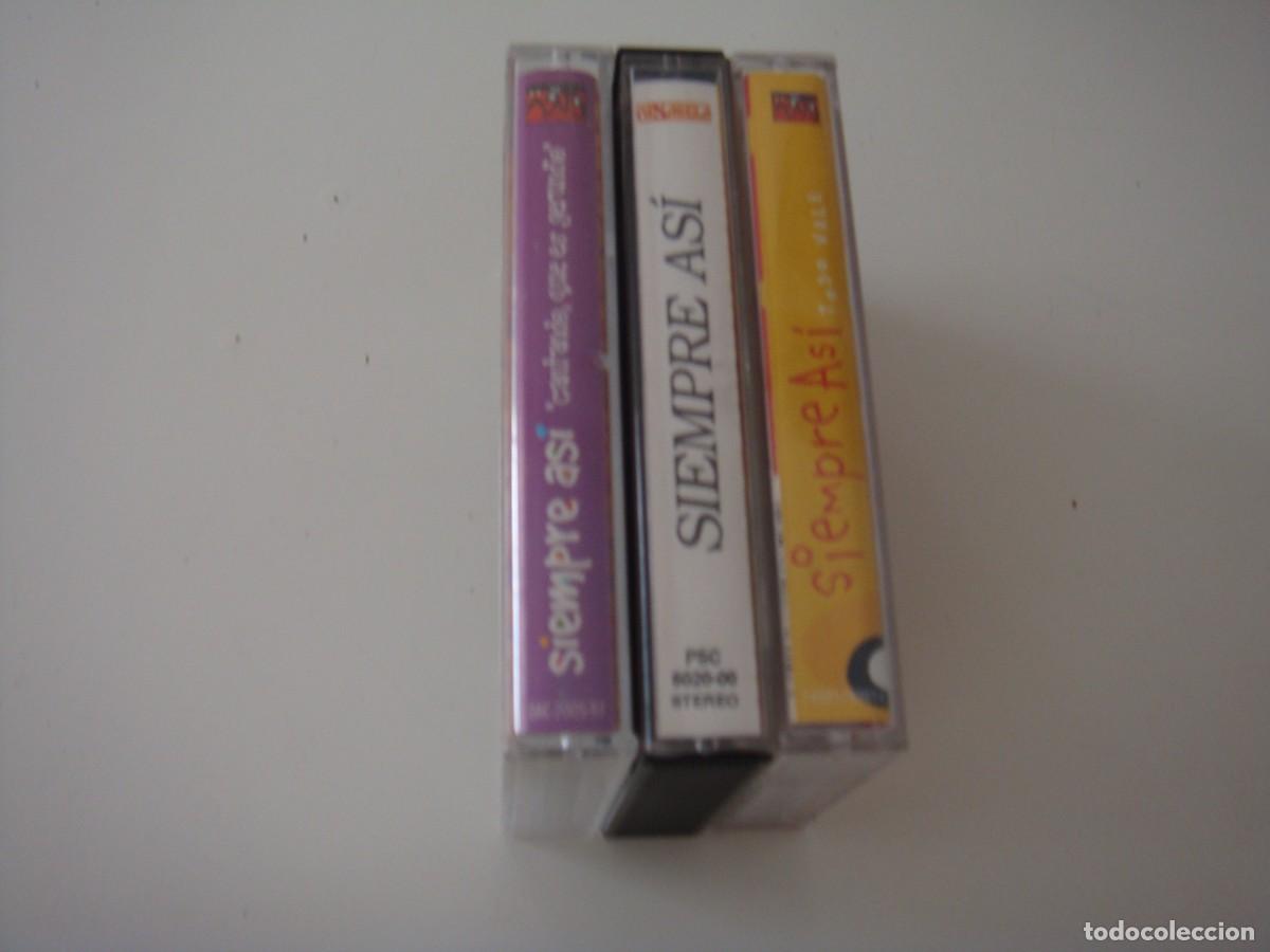Casetes antiguos: 3 CASETES DE SIEMPRE ASI - Foto 2