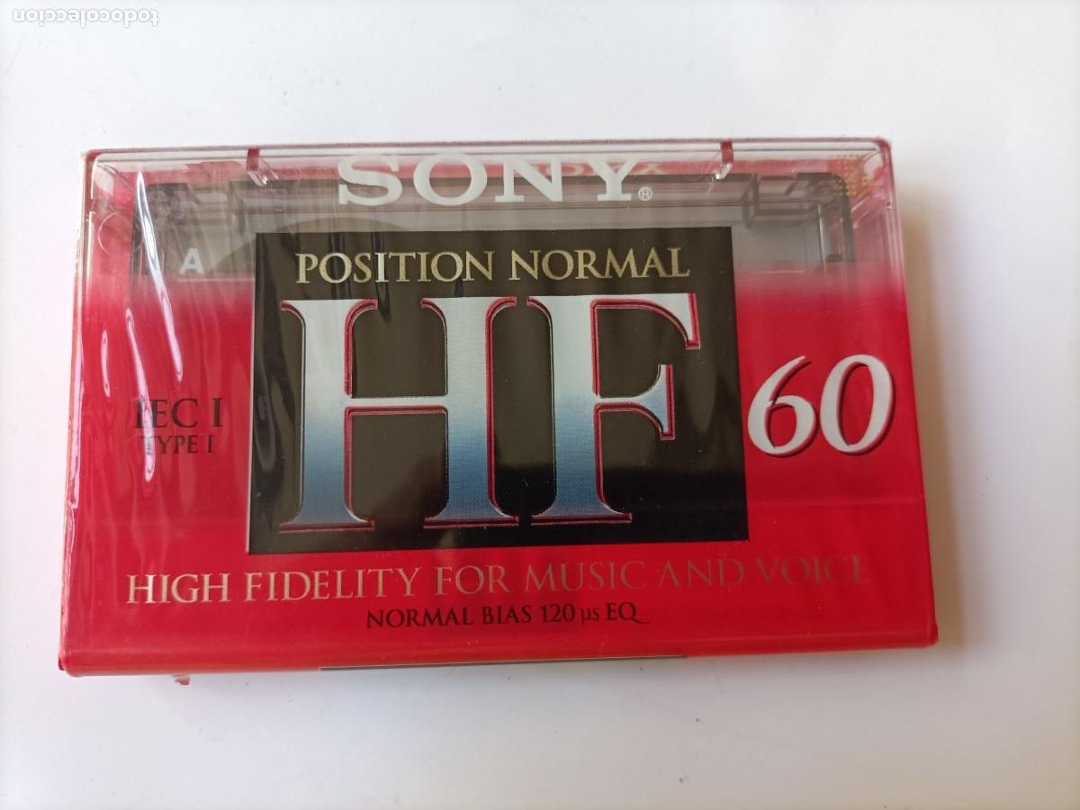 Casetes antiguos: CINTA CASETES. SONY DE 60M. HIGH FIDELITY FOR MUSIC AND VOICE ALTA CALIDAD. NUEVA PRECINTADA