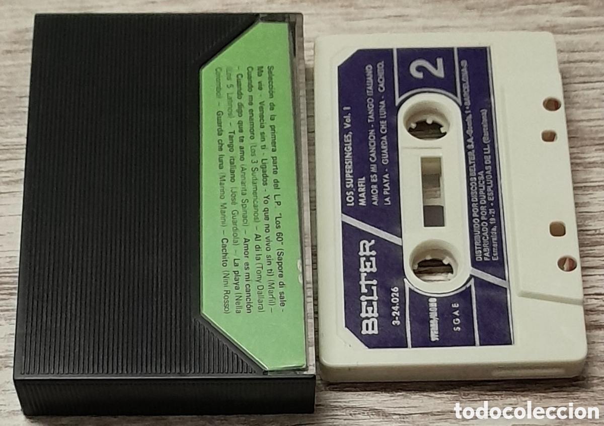 Casetes antiguos: MARFIL - LOS SUPERSINGLES VOL. 1 - Foto 2