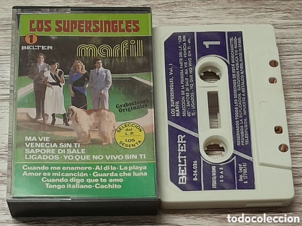 Casetes antiguos: MARFIL - LOS SUPERSINGLES VOL. 1 - Foto 1