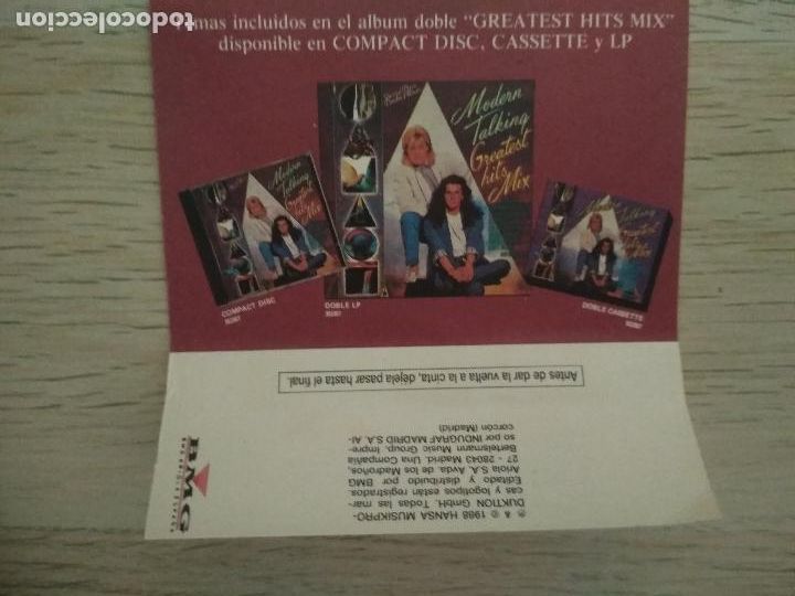 Casetes antiguos: Modern Talking &lrm;&ndash; Greatest Hits Mix 1988 - Foto 4
