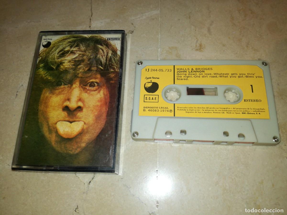 Casetes antiguos: JOHN LENNON-WALLS & BRIDGES-ORIGINAL ESPA&Ntilde;OL 1974