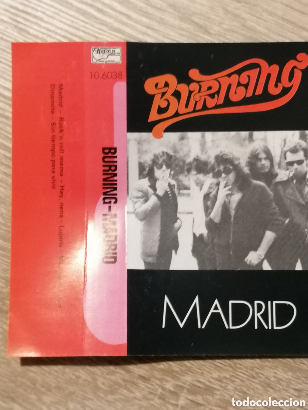 Casetes antiguos: Casete. Burning. Madrid. 1988 - Foto 4