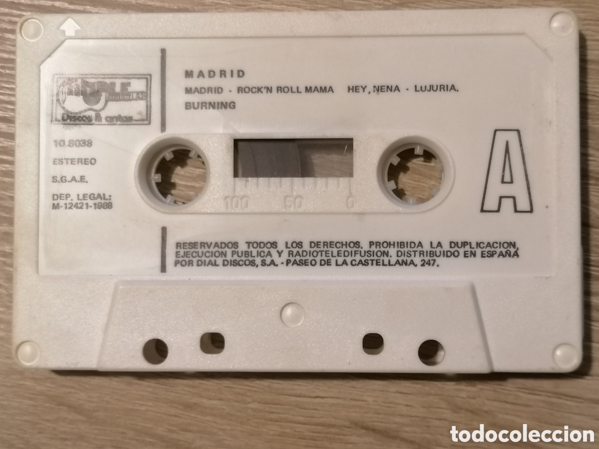 Casetes antiguos: Casete. Burning. Madrid. 1988 - Foto 7