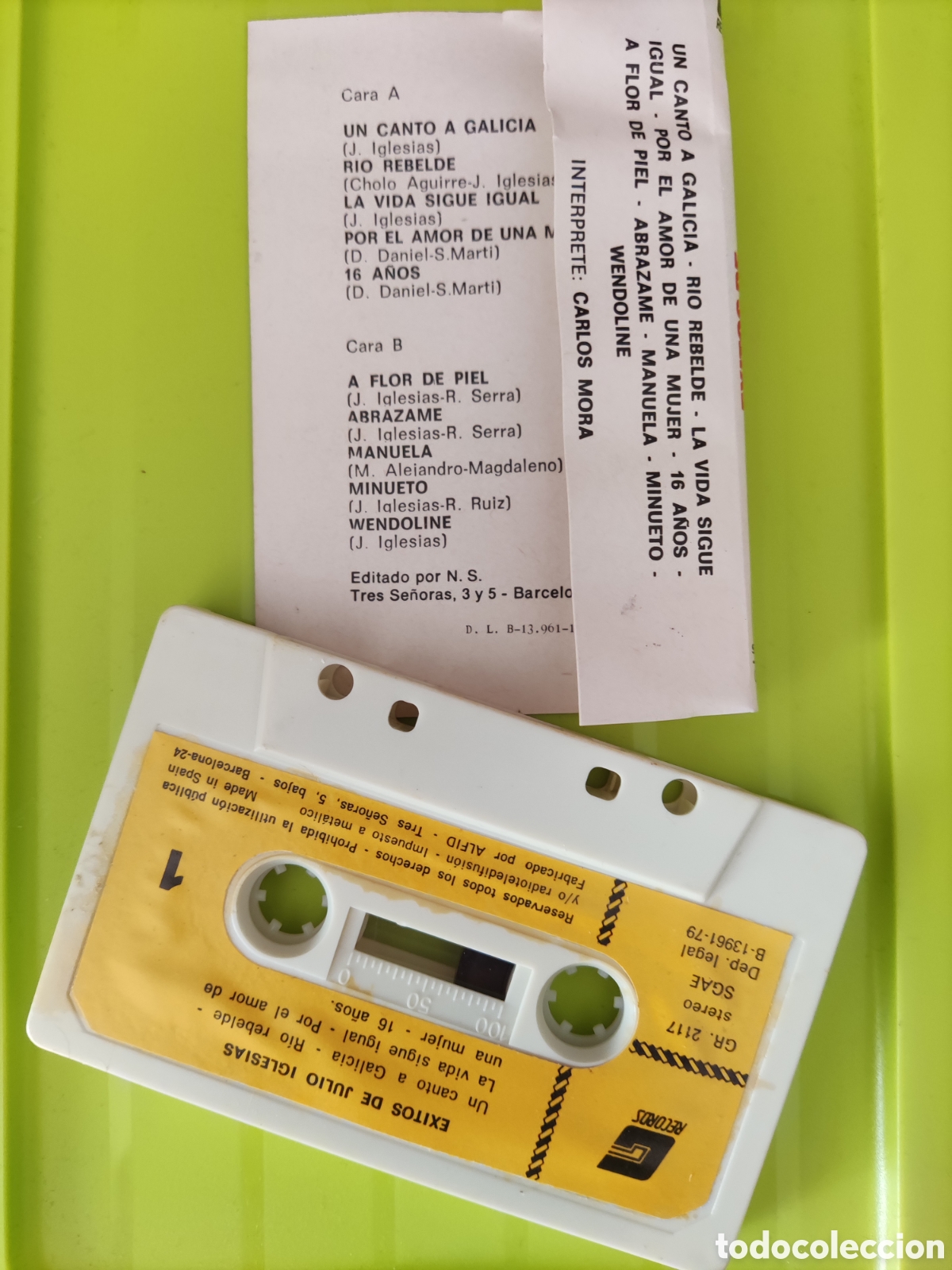 Casetes antiguos: Casette &Eacute;XITOS DE JULIO IGLESIAS. 1979 - Foto 2