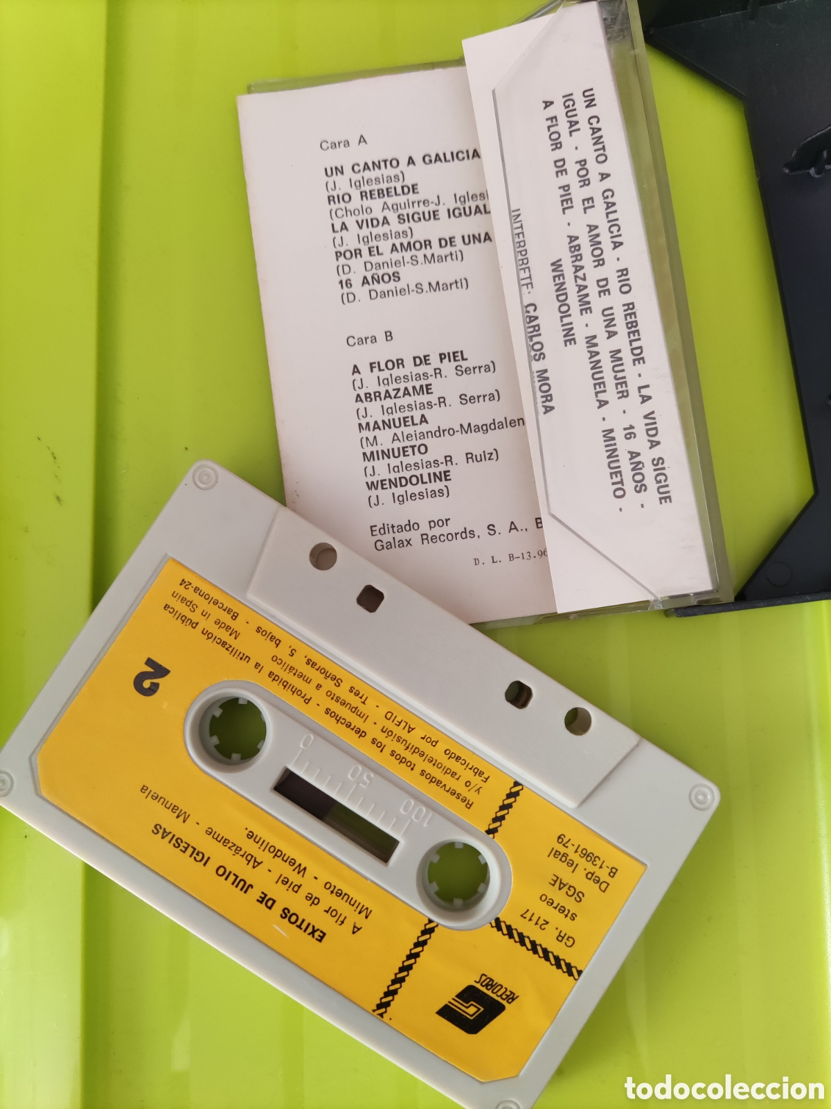 Casetes antiguos: Casette &Eacute;XITOS DE JULIO IGLESIAS. 1979 - Foto 2