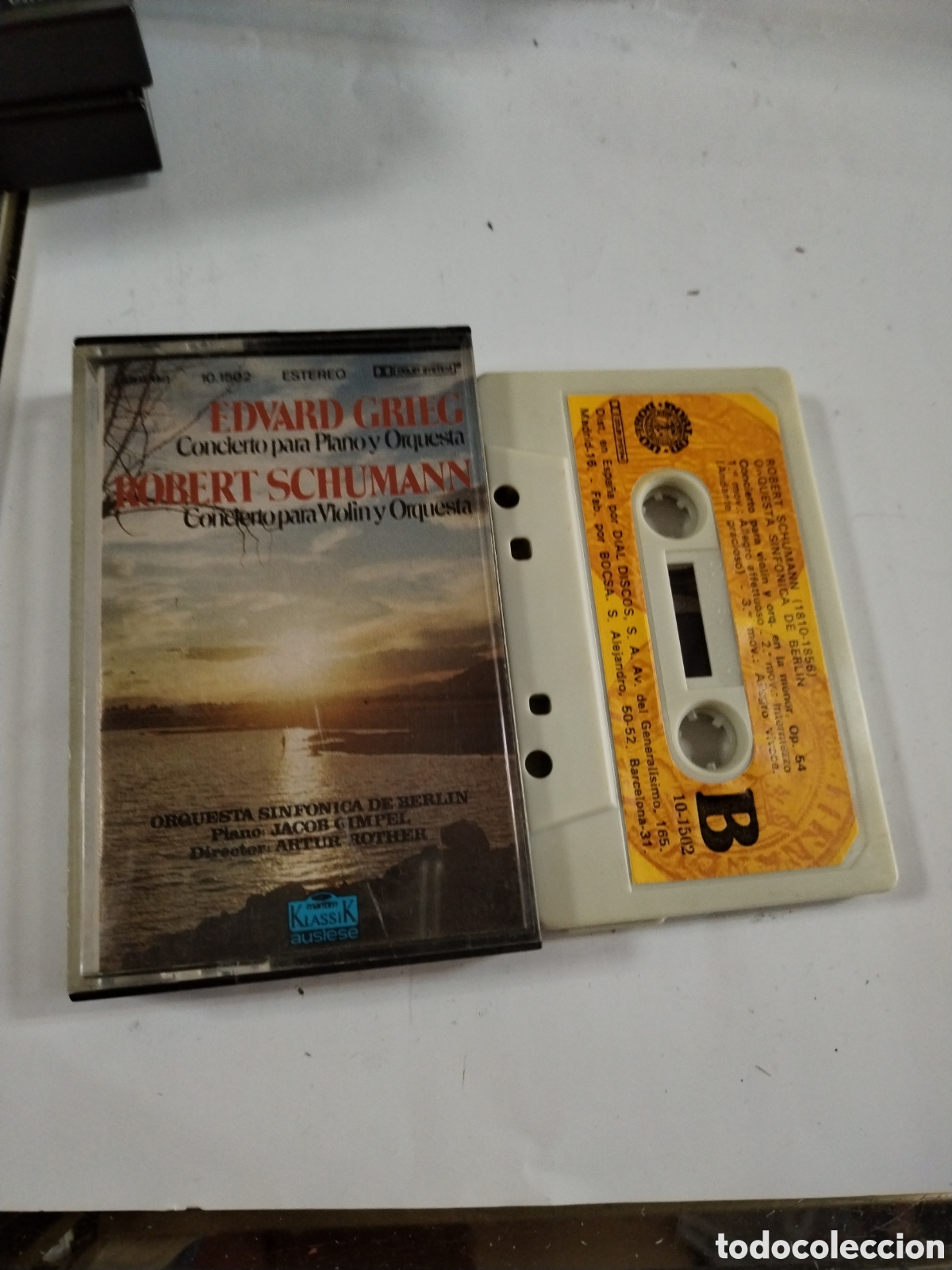 Casetes antiguos: Eduard Grieg. Robert Schumann. CASSETE - Foto 1