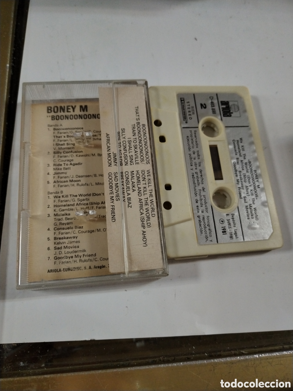 Casetes antiguos: BONEY M BOONOONOONOOS. CASSETE. - Foto 2