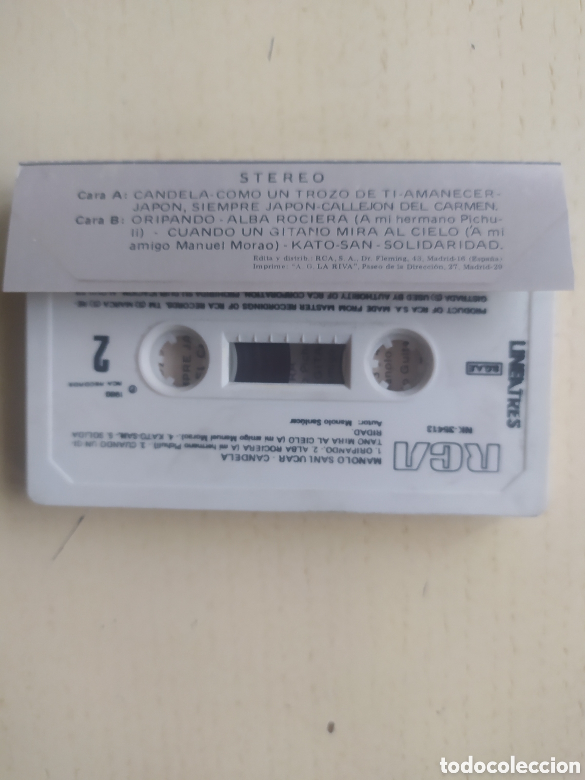 Casetes antiguos: Cassette Manolo Sanl&uacute;car - Foto 2