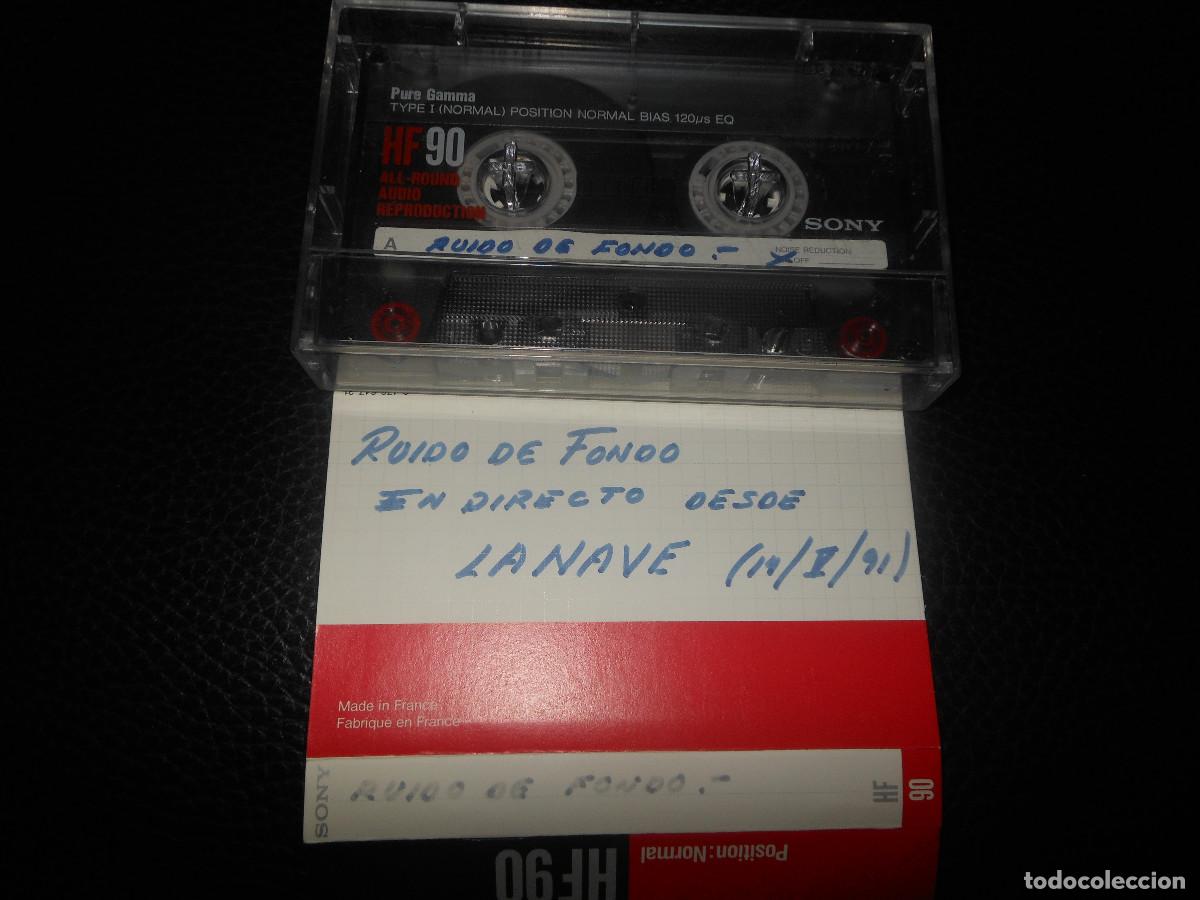 Cassetes antigas: RUIDO DE FONDO EN DIRECTO DESDE LA NAVE 1991 MAQUETA CINTA CASETE K7