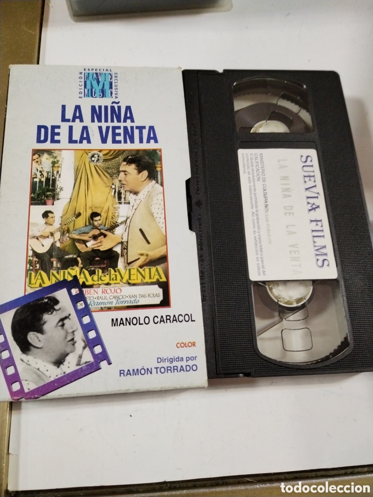 Casetes antiguos: La ni&ntilde;a de la venta. Manolo Caracol. VHS - Foto 1