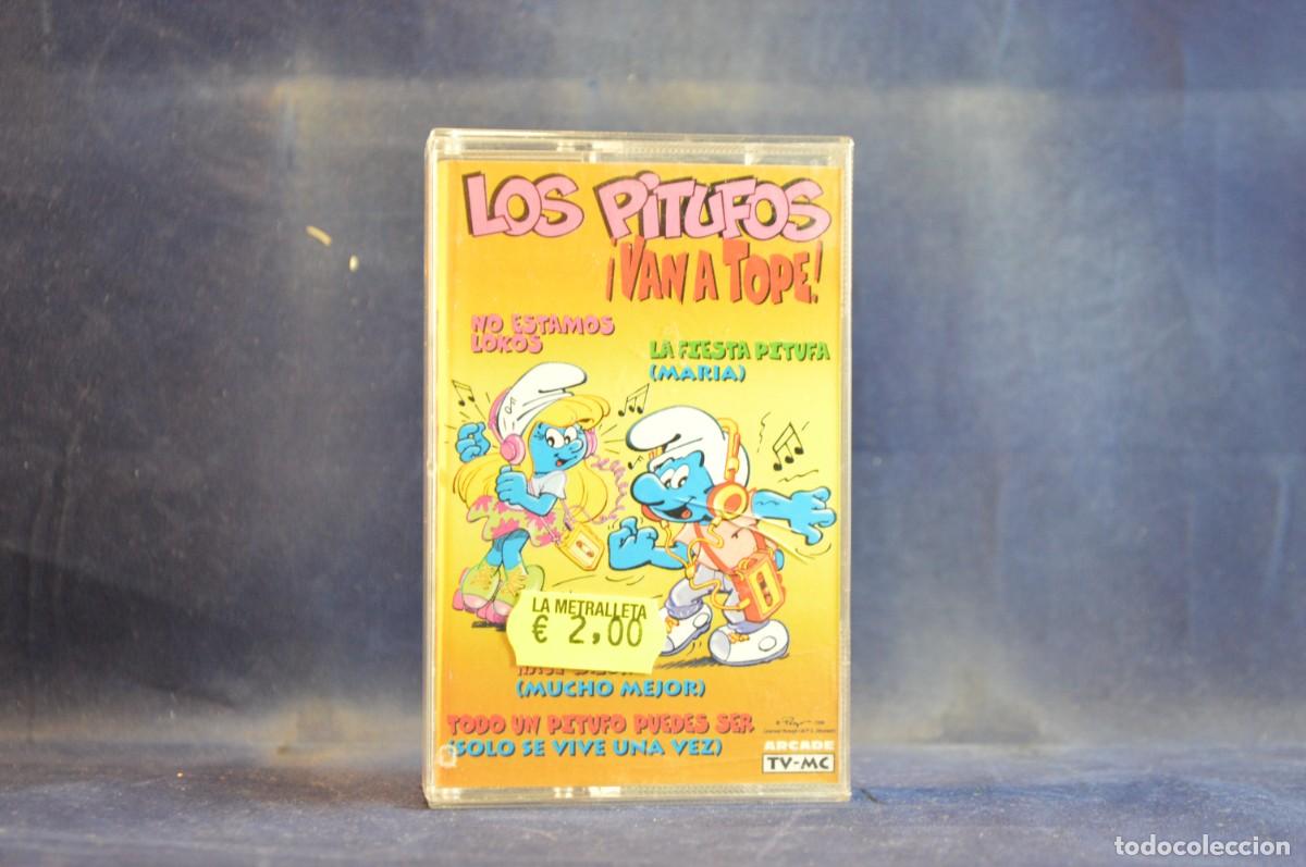 Casetes antiguos: LOS PITUFOS - VAN A TOPE - CASETE - Foto 1