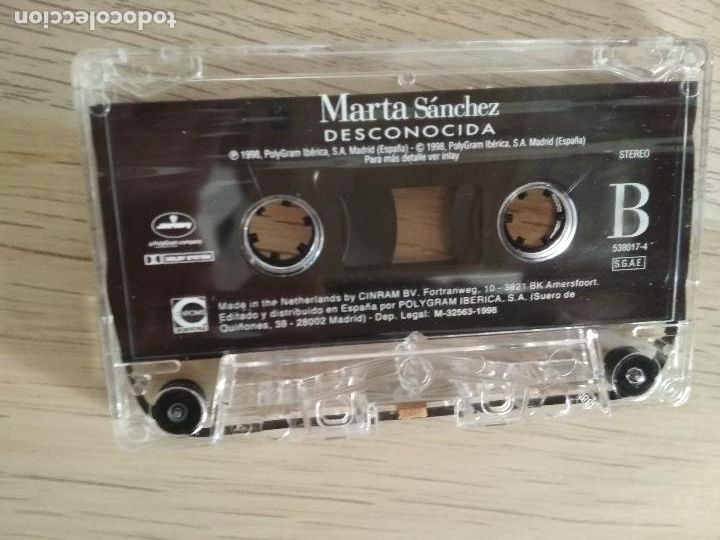 Casetes antiguos: MARTA SANCHEZ - DESCONOCIDA 1998 ed espa&ntilde;ola - Foto 4