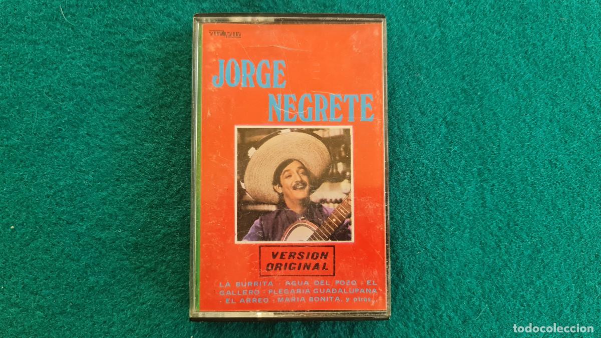 Casetes antiguos: CINTA DE CASSETTE JORGE NEGRETE - LA BURRITA - Foto 1