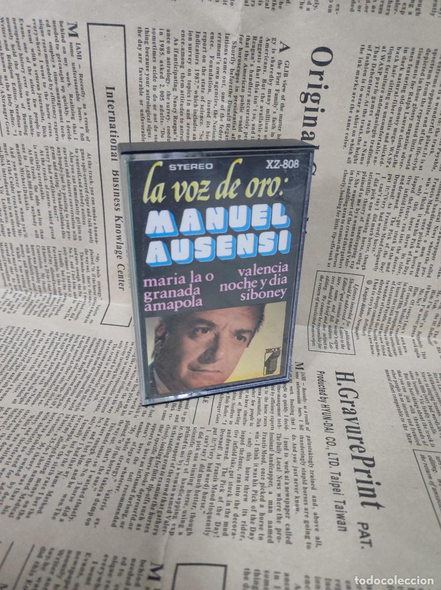 Casetes antiguos: LA VOZ DE ORO MANUEL AUSENSI - Foto 1