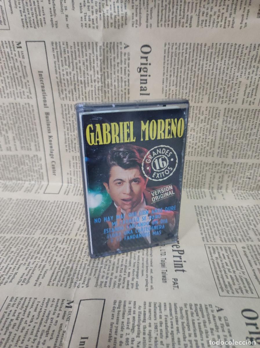 Casetes antiguos: GABRIEL MORENO 16 GRANDES EXITOS - Foto 1