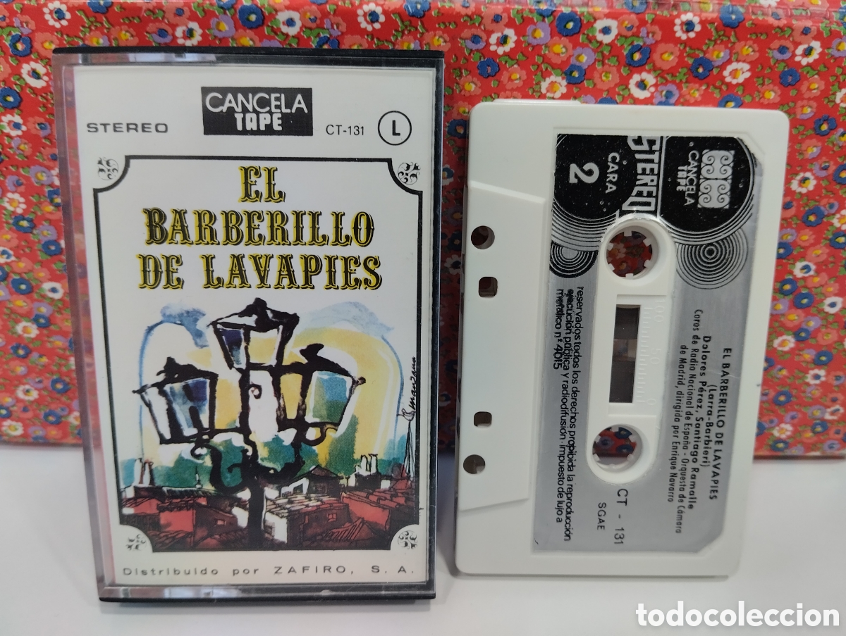 Casetes antiguos: CINTA CASSETTE EL BARBERILLO DE LAVAPIES - Foto 1