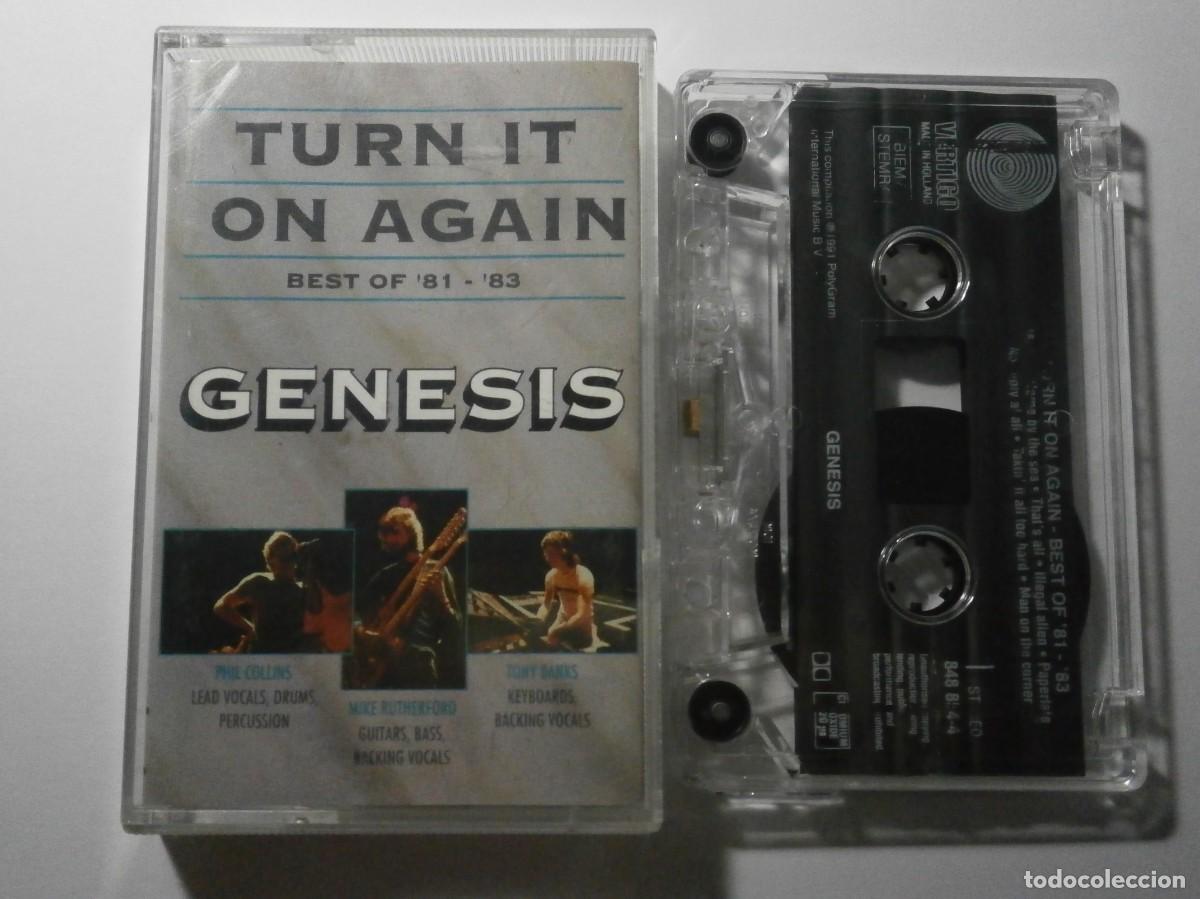Casetes antiguos: CASETTE DE G&Eacute;NESIS. &rdquo; TURN IT ON AGAIN &rdquo;. - Foto 1