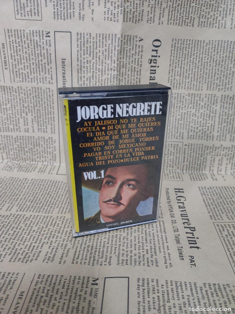 Casetes antiguos: JORGE NEGRETE VOL. 1 CASSETTE - Foto 1