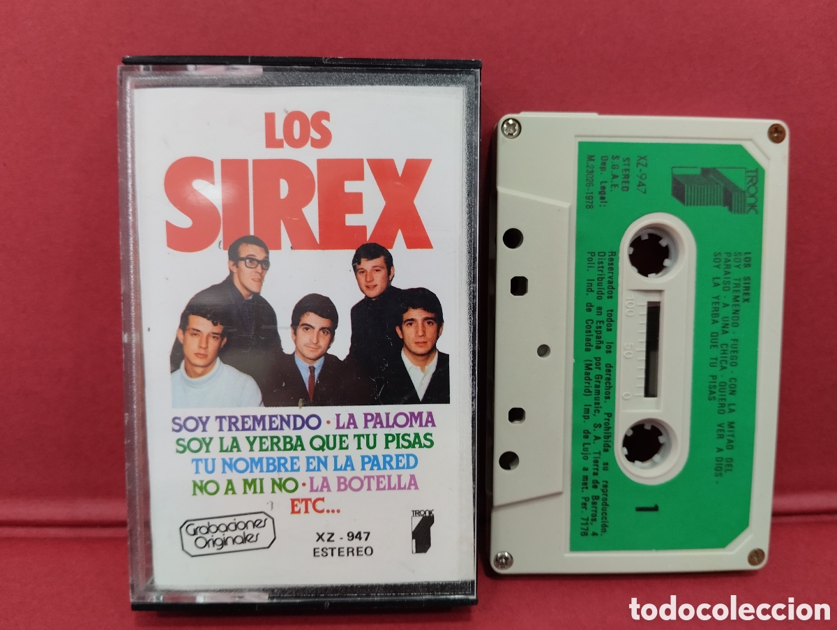 Casetes antiguos: CINTA CASSETTE LOS SIREX GRABACION ORIGINAL - Foto 1