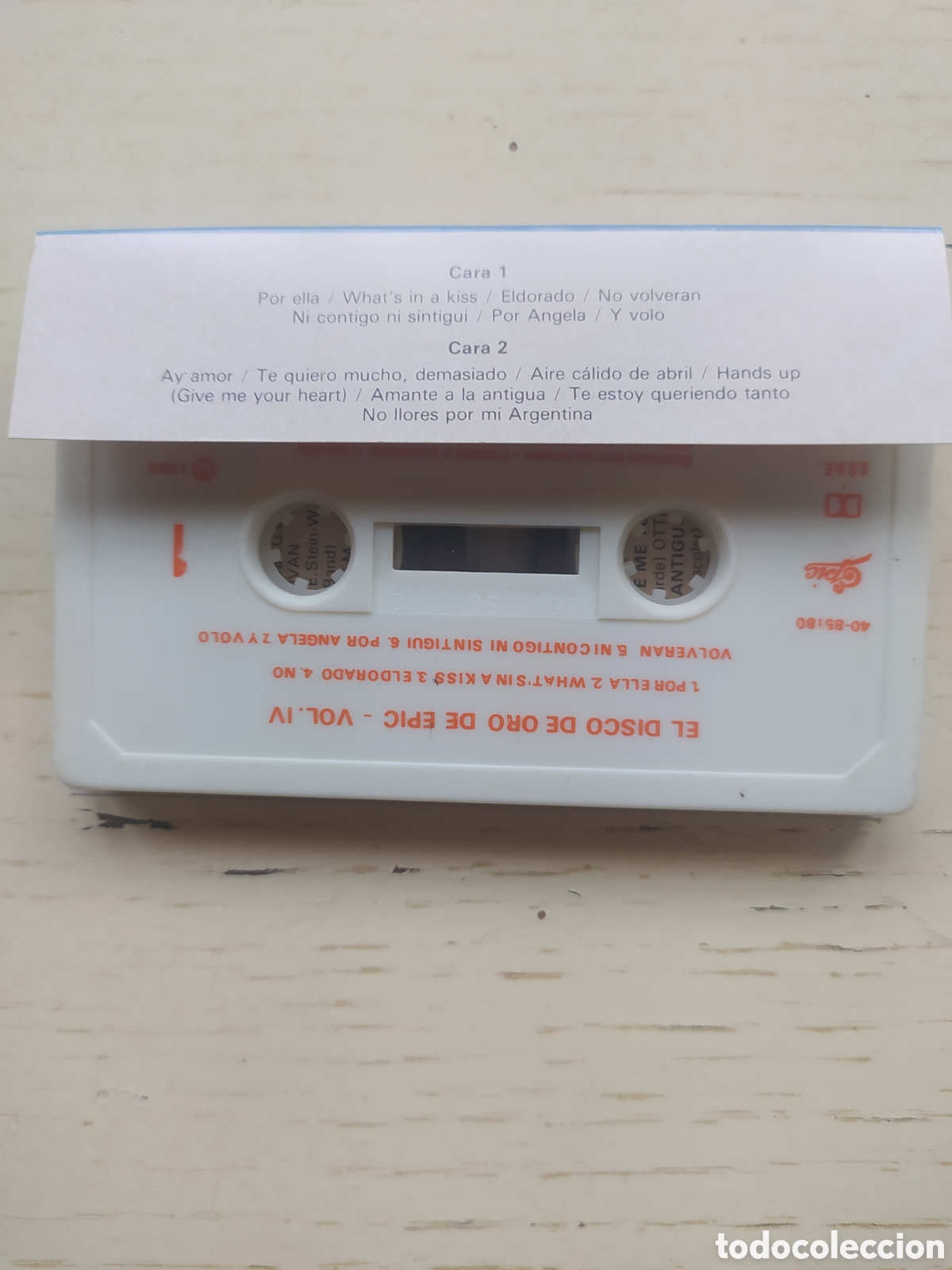 Casetes antiguos: Cassette Disco de Oro Epic - Foto 2
