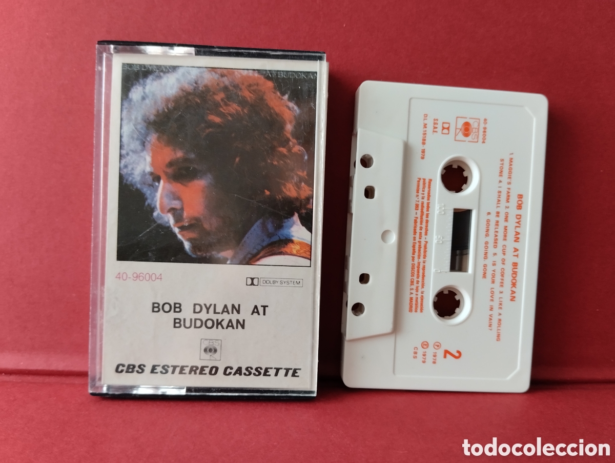 Casetes antiguos: CINTA CASSETTE BOB DYLAN AT BUDOKAN CBS 1978 - Foto 1