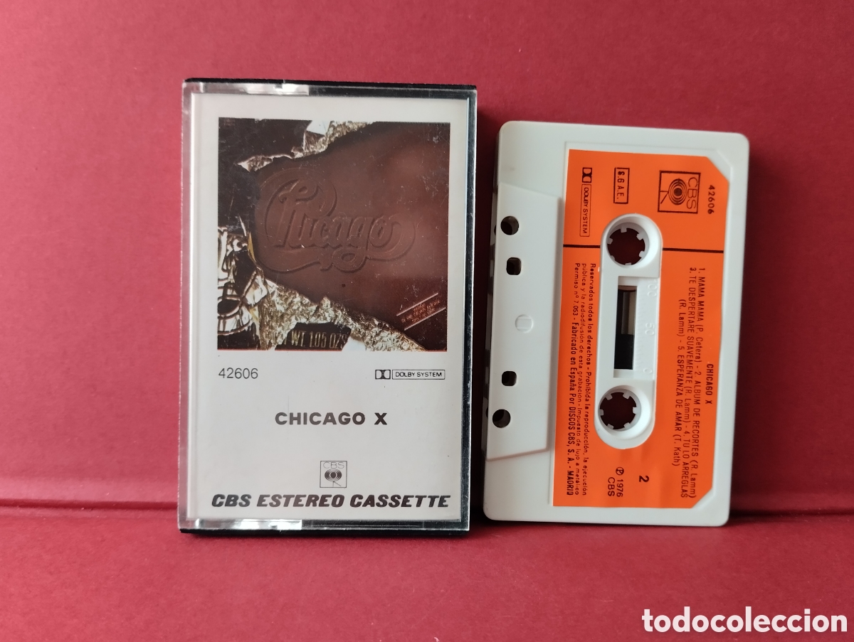 Casetes antiguos: CINTA CASSETTE CHICAGO X CBS 1976 - Foto 1