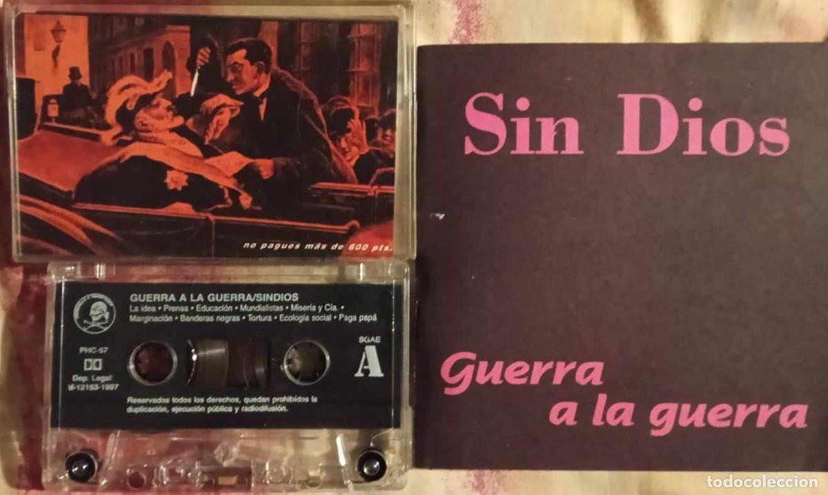 Casetes antiguos: SIN DIOS - GUERRA A LA GUERRA - PUNK HARDCORE - CON LIBRILLO - Foto 1