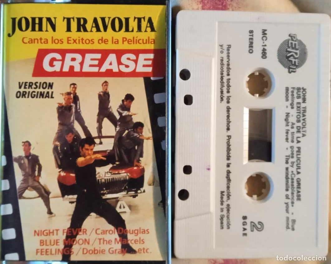 Casetes antiguos: JOHN TRAVOLTA - CANTA LOS EXITOS DE LA PELICULA GREASE - Foto 1