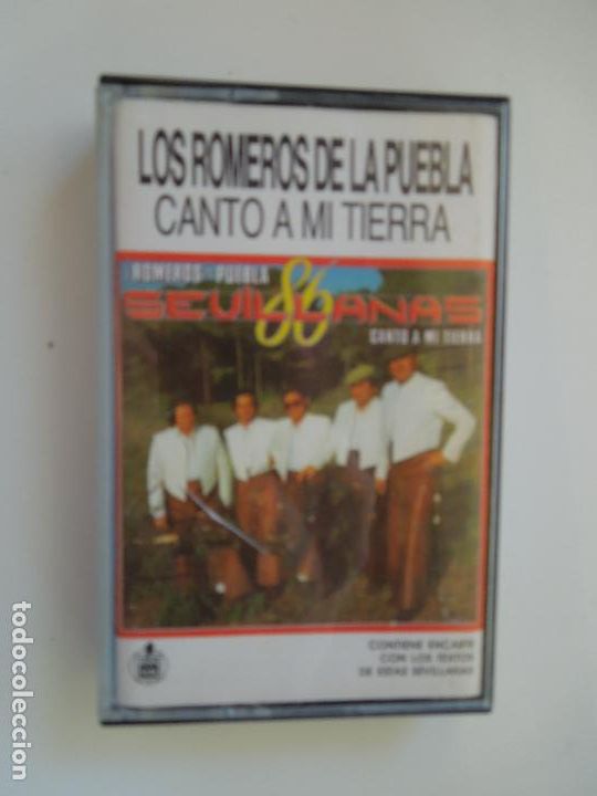 Casetes antiguos: LOS ROMEROS DE LA PUEBLA - CANTO A MI TIERRA - CASETE