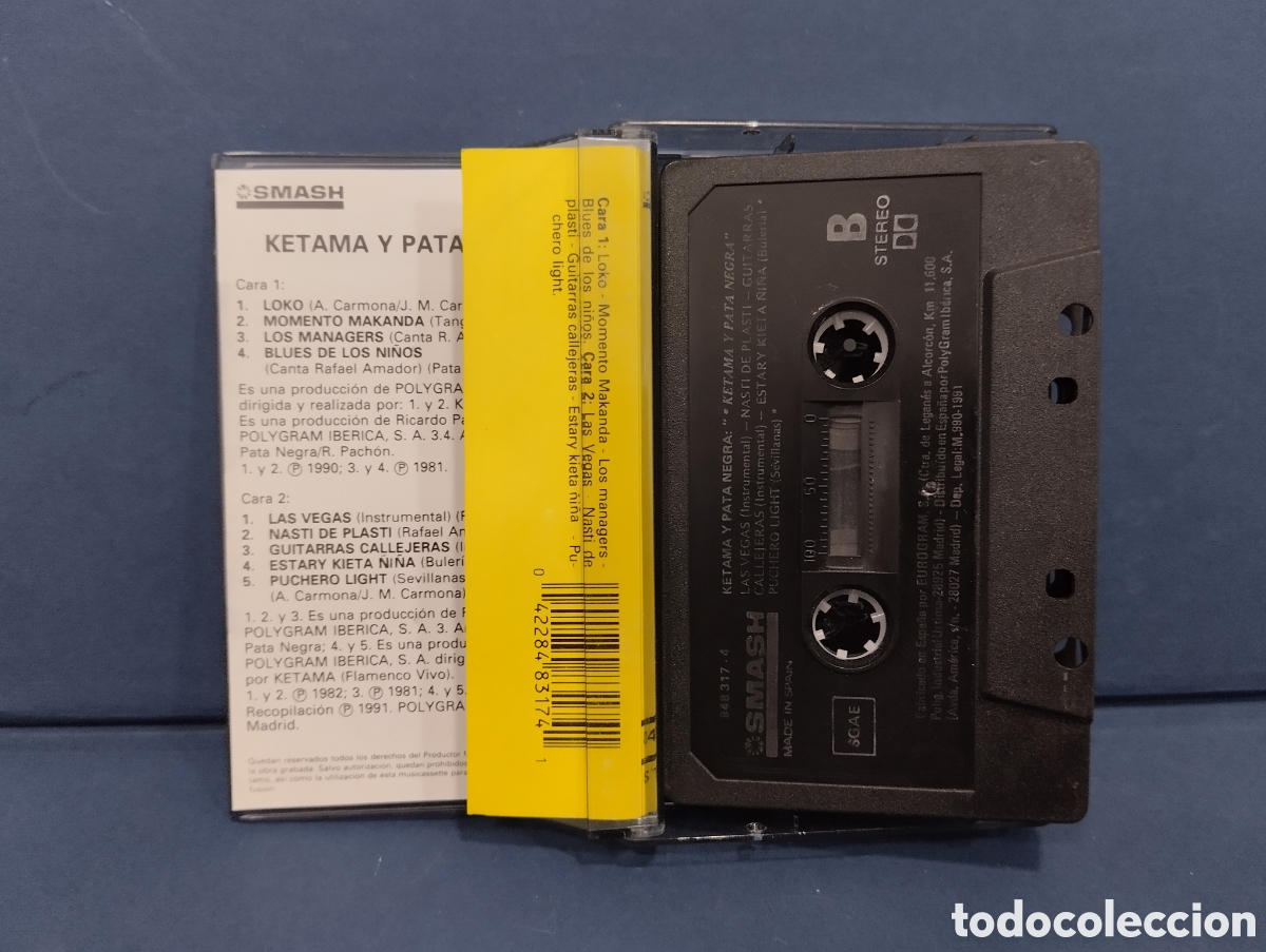 Casetes antiguos: CINTA CASSETTE KETAMA Y PATA NEGRA LOKO - Foto 2